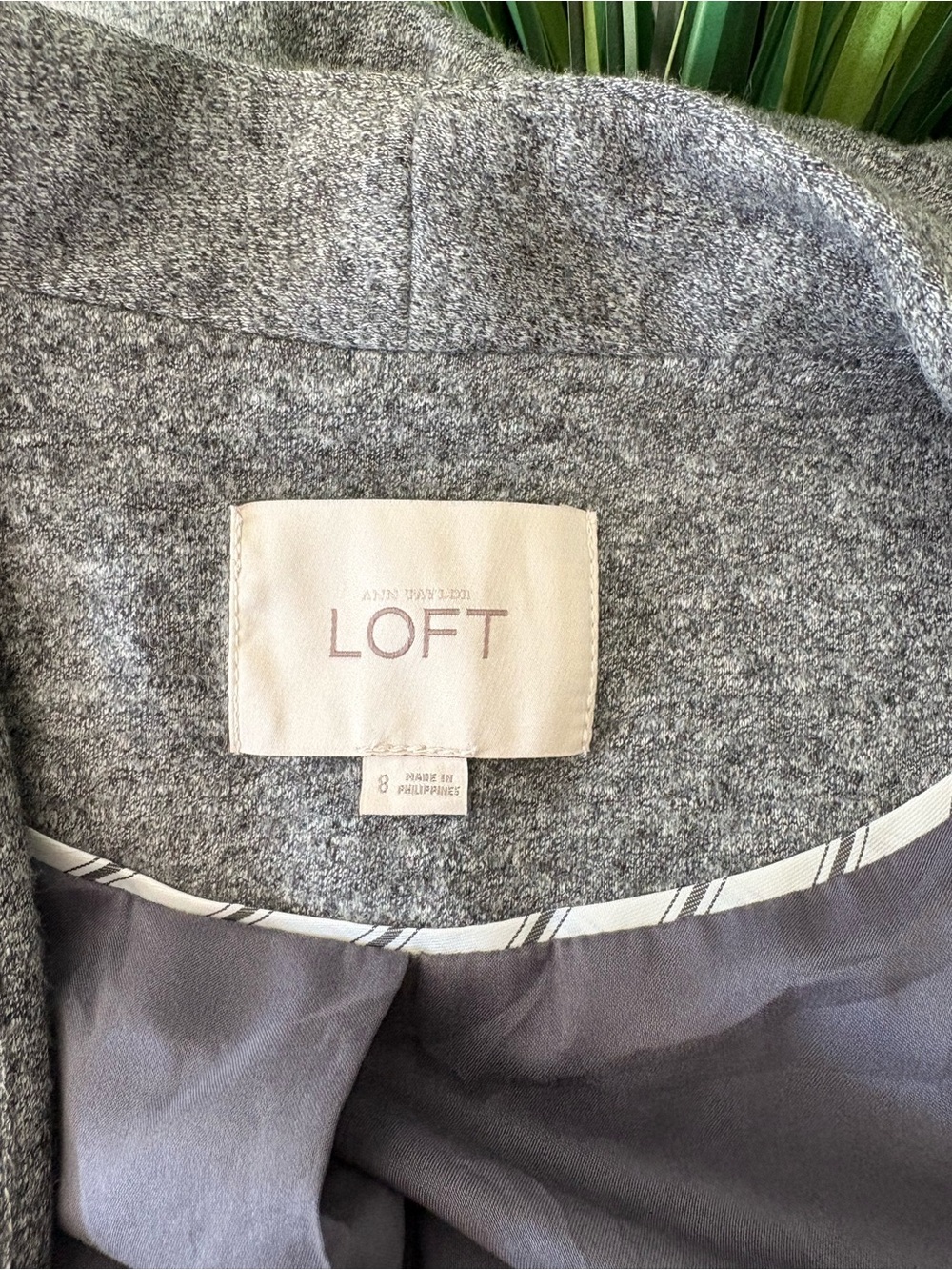 Loft Grey Tailored Single-Button Jacket - Picture 6 of 7